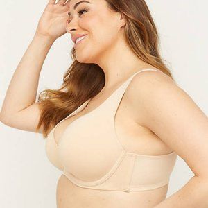Catherines Uplifting Plunge Tan Bra 54B